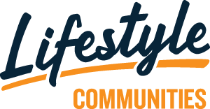 Logo for Lifestyle Communities, retirement community operator